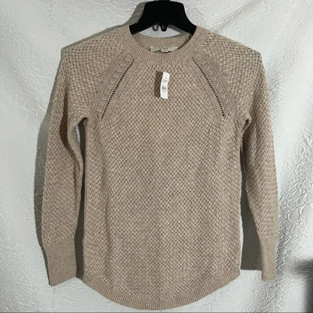🎁 NWT! LOFT Knit Long Sleeve Sweater Top Shirt - Picture 6 of 9